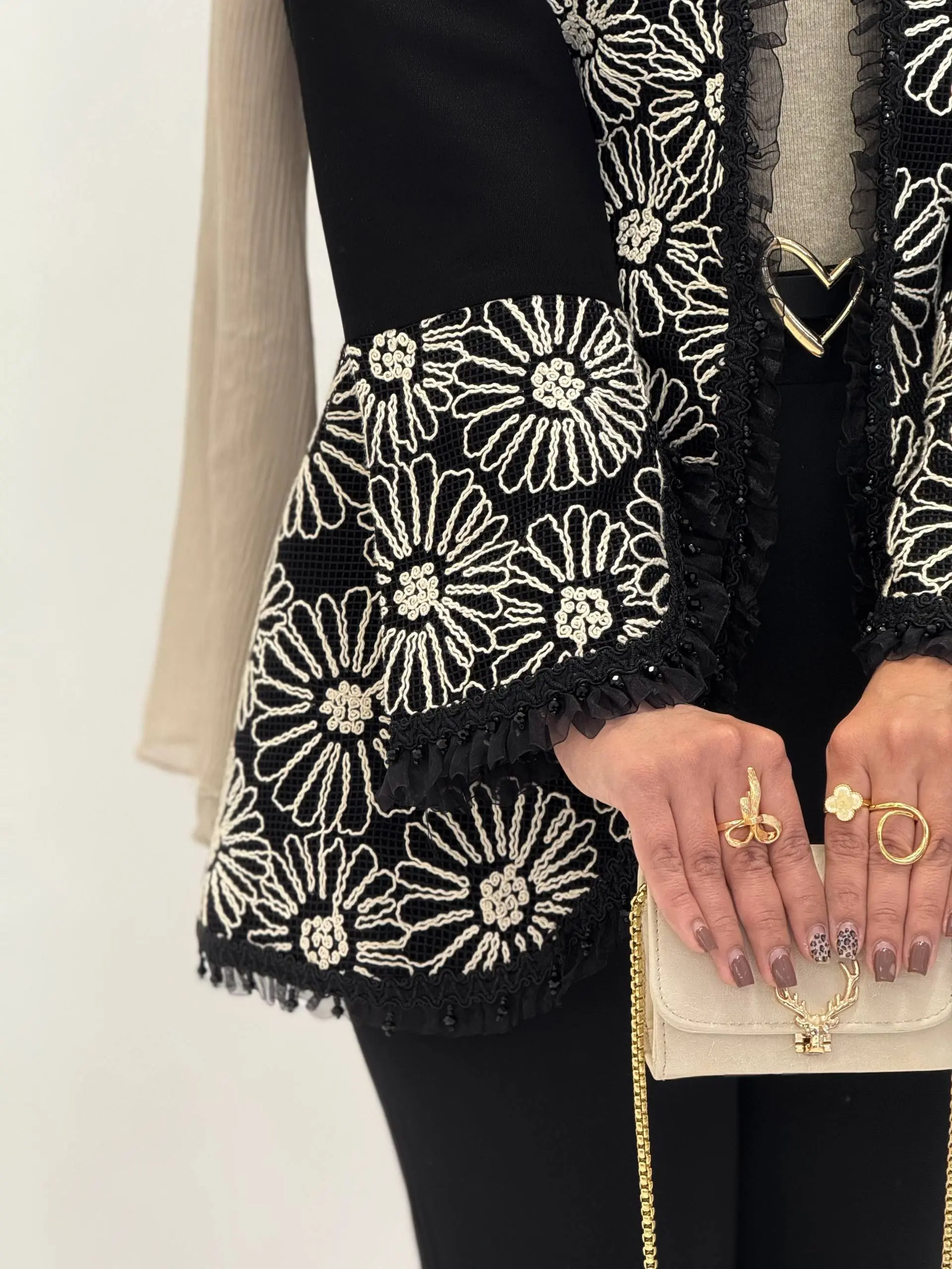 3940-کت سوزن دوزی لوکس